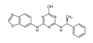 (S)-4-(Benzothiazol-6-ylamino)-6-(1-phenylethylamino)-[1,3,5]triazin-2-ol CAS:677710-44-0 manufacturer & supplier