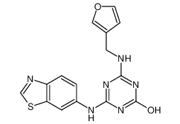 4-(benzo[d]thiazol-6-ylamino)-6-((furan-3-ylmethyl)amino)-1,3,5-triazin-2-ol CAS:677711-21-6 manufacturer & supplier