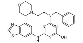 4-(benzo[d]thiazol-6-ylamino)-6-(benzyl(2-morpholinoethyl)amino)-1,3,5-triazin-2-ol CAS:677711-31-8 manufacturer & supplier