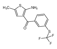 (2-amino-5-methylthiophen-3-yl)(3-((trifluoromethyl)thio)phenyl)methanone CAS:677713-18-7 manufacturer & supplier