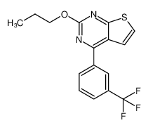 Thieno[2,3-d]pyrimidine, 2-propoxy-4-[3-(trifluoromethyl)phenyl]- CAS:677713-91-6 manufacturer & supplier