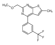 2-(methoxymethyl)-6-methyl-4-(3-(trifluoromethyl)phenyl)thieno[2,3-d]pyrimidine CAS:677714-03-3 manufacturer & supplier