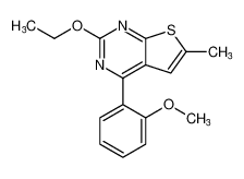 Thieno[2,3-d]pyrimidine, 2-ethoxy-4-(2-methoxyphenyl)-6-methyl- CAS:677714-34-0 manufacturer & supplier