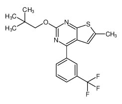 6-methyl-2-(neopentyloxy)-4-(3-(trifluoromethyl)phenyl)thieno[2,3-d]pyrimidine CAS:677714-58-8 manufacturer & supplier