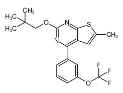 6-methyl-2-(neopentyloxy)-4-(3-(trifluoromethoxy)phenyl)thieno[2,3-d]pyrimidine CAS:677714-73-7 manufacturer & supplier