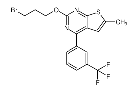 2-(3-bromopropoxy)-6-methyl-4-(3-(trifluoromethyl)phenyl)thieno[2,3-d]pyrimidine CAS:677714-93-1 manufacturer & supplier