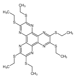 Dipyrazino[2,3-f:2',3'-h]quinoxaline, hexakis(ethylthio)- CAS:677718-83-1 manufacturer & supplier