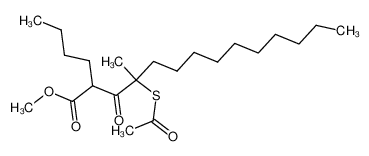 4-Acetylsulfanyl-2-butyl-4-methyl-3-oxo-tetradecanoic acid methyl ester CAS:677722-69-9 manufacturer & supplier