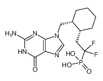 rel-(2-((1R,2R)-2-((2-amino-6-oxo-1,6-dihydro-9H-purin-9-yl)methyl)cyclohexyl)-1,1-difluoroethyl)phosphonic acid CAS:677723-72-7 manufacturer & supplier