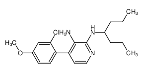 4- (2-Chloro-4-methoxy-phenyl)-N2- (1-propyl-butyl)-pyridine-2, 3-diamine CAS:677742-34-6 manufacturer & supplier