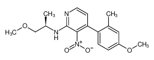 (R)-4-(4-methoxy-2-methylphenyl)-N-(1-methoxypropan-2-yl)-3-nitropyridin-2-amine CAS:677742-72-2 manufacturer & supplier