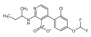 N-(sec-butyl)-4-(2-chloro-4-(difluoromethoxy)phenyl)-3-nitropyridin-2-amine CAS:677743-03-2 manufacturer & supplier