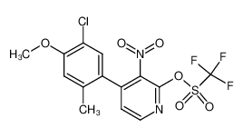 Trifluoro-methanesulfonic acid [4- (5-chloro-4-methoxy-2-methyl-phenyl)-3-] nitro-pyridin-2-yl ester CAS:677743-54-3 manufacturer & supplier