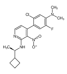 (R)-4-(2-chloro-4-(dimethylamino)-5-fluorophenyl)-N-(1-cyclobutylethyl)-3-nitropyridin-2-amine CAS:677743-80-5 manufacturer & supplier