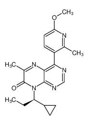 (R)-8-(1-cyclopropylpropyl)-4-(6-methoxy-2-methylpyridin-3-yl)-6-methylpteridin-7(8H)-one CAS:677744-06-8 manufacturer & supplier