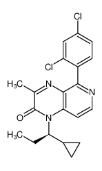 (R)-1-(1-cyclopropylpropyl)-5-(2,4-dichlorophenyl)-3-methylpyrido[3,4-b]pyrazin-2(1H)-one CAS:677744-55-7 manufacturer & supplier