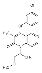 (R)-5-(2,4-dichlorophenyl)-1-(1-methoxypropan-2-yl)-3-methylpyrido[3,4-b]pyrazin-2(1H)-one CAS:677744-61-5 manufacturer & supplier