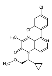 (S)-1-(1-cyclopropyl-2-methoxyethyl)-5-(2,4-dichlorophenyl)-3-methylpyrido[3,4-b]pyrazin-2(1H)-one CAS:677744-64-8 manufacturer & supplier