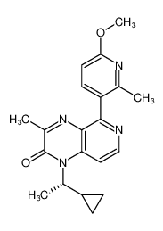 (S)-1-(1-cyclopropylethyl)-5-(6-methoxy-2-methylpyridin-3-yl)-3-methylpyrido[3,4-b]pyrazin-2(1H)-one CAS:677744-86-4 manufacturer & supplier