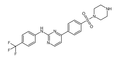 4-(4-(piperazin-1-ylsulfonyl)phenyl)-N-(4-(trifluoromethyl)phenyl)pyrimidin-2-amine CAS:677753-07-0 manufacturer & supplier