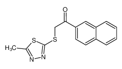 2-((5-methyl-1,3,4-thiadiazol-2-yl)thio)-1-(naphthalen-2-yl)ethan-1-one CAS:677760-45-1 manufacturer & supplier