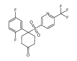 4-(2,5-difluoro-phenyl)-4-(6-trifluoromethyl-pyridine-3-sulfonyl)-cyclohexanone CAS:677772-39-3 manufacturer & supplier