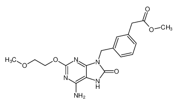 methyl 2-(3-((6-amino-2-(2-methoxyethoxy)-8-oxo-7,8-dihydro-9H-purin-9-yl)methyl)phenyl)acetate CAS:677774-67-3 manufacturer & supplier