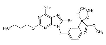 8-bromo-2-butoxy-9-[3-(1,1,2-trimethoxy-2-oxoethyl)benzyl]adenine CAS:677775-25-6 manufacturer & supplier