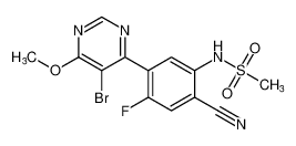 N-(5-(5-bromo-6-methoxypyrimidin-4-yl)-2-cyano-4-fluorophenyl)methanesulfonamide CAS:677776-88-4 manufacturer & supplier