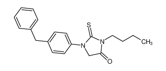 4-Imidazolidinone, 3-butyl-1-[4-(phenylmethyl)phenyl]-2-thioxo- CAS:677778-08-4 manufacturer & supplier