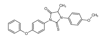 1-(4-methoxyphenyl)-5-methyl-3-(4-phenoxyphenyl)-2-thioxoimidazolidin-4-one CAS:677796-75-7 manufacturer & supplier