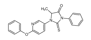 5-methyl-1-(6-phenoxypyridin-3-yl)-3-phenyl-2-thioxoimidazolidin-4-one CAS:677797-06-7 manufacturer & supplier