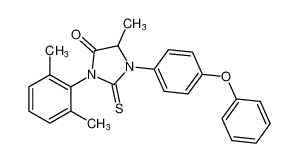 3-(2,6-dimethylphenyl)-5-methyl-1-(4-phenoxyphenyl)-2-thioxoimidazolidin-4-one CAS:677797-13-6 manufacturer & supplier