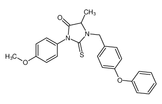 3-(4-methoxyphenyl)-5-methyl-1-(4-phenoxybenzyl)-2-thioxoimidazolidin-4-one CAS:677797-52-3 manufacturer & supplier