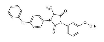 3-(3-methoxyphenyl)-5-methyl-1-(4-phenoxyphenyl)-2-thioxoimidazolidin-4-one CAS:677797-87-4 manufacturer & supplier