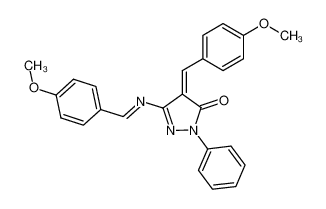 4-(4-methoxy-benzylidene)-5-(4-methoxy-benzylideneamino)-2-phenyl-2,4-dihydro-pyrazol-3-one CAS:67780-58-9 manufacturer & supplier