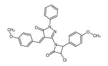 5-[3-chloro-2-(4-methoxy-phenyl)-4-oxo-azetidin-1-yl]-4-(4-methoxy-benzylidene)-2-phenyl-2,4-dihydro-pyrazol-3-one CAS:67780-70-5 manufacturer & supplier