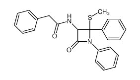 N-(2-methylsulfanyl-4-oxo-1,2-diphenyl-azetidin-3-yl)-2-phenyl-acetamide CAS:6780-61-6 manufacturer & supplier