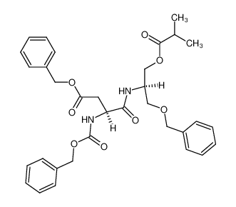 (S)-3-Benzyloxycarbonylamino-N-((R)-1-benzyloxymethyl-2-isobutyryloxy-ethyl)-succinamic acid benzyl ester CAS:67800-02-6 manufacturer & supplier