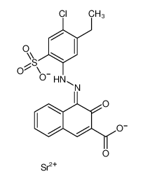 strontium,(4E)-4-[(4-chloro-5-ethyl-2-sulfonatophenyl)hydrazinylidene]-3-oxonaphthalene-2-carboxylate CAS:67801-10-9 manufacturer & supplier