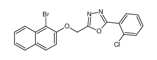 2-(((1-bromonaphthalen-2-yl)oxy)methyl)-5-(2-chlorophenyl)-1,3,4-oxadiazole CAS:678151-43-4 manufacturer & supplier