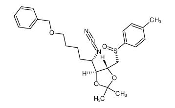 4-[1-azido-5-benzyloxy-(1S)-pentyl]-2,2-dimethyl-5-(SS)-(4-methylphenylsulfinylmethyl)-(4S,5R)-1,3-dioxolane CAS:678156-16-6 manufacturer & supplier