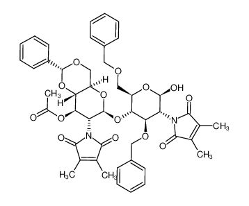 3-O-acetyl-4,6-O-benzylidene-2-deoxy-2-dimethylmaleimido-β-D-glucopyranosyl-(1-)4)-3,6-di-O-benzyl-2-deoxy-2-dimethylmaleimido-β-D-glucopyranose CAS:678159-14-3 manufacturer & supplier