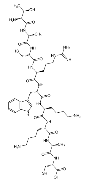 L-threonyl-L-alanyl-L-cysteinyl-L-arginyl-L-tryptophyl-L-lysyl-L-lysyl-L-alanyl-L-cysteine CAS:678161-01-8 manufacturer & supplier