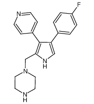 1-((4-(4-fluorophenyl)-3-(pyridin-4-yl)-1H-pyrrol-2-yl)methyl)piperazine CAS:678161-88-1 manufacturer & supplier