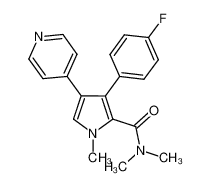 3-(4-fluorophenyl)-N,N,1-trimethyl-4-(pyridin-4-yl)-1H-pyrrole-2-carboxamide CAS:678162-42-0 manufacturer & supplier