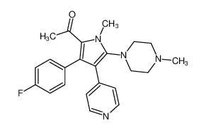 1-(3-(4-fluorophenyl)-1-methyl-5-(4-methylpiperazin-1-yl)-4-(pyridin-4-yl)-1H-pyrrol-2-yl)ethan-1-one CAS:678163-25-2 manufacturer & supplier