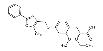 (S)-2-ethoxy-3-[2-methoxy-4-(5-methyl-2-phenyl-oxazol-4-ylmethoxy)-phenyl]-propionic acid CAS:678164-48-2 manufacturer & supplier