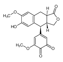 5-((3aR,4S,9aR)-6-hydroxy-7-methoxy-1-oxo-1,3,3a,4,9,9a-hexahydronaphtho[2,3-c]furan-4-yl)-3-methoxycyclohexa-3,5-diene-1,2-dione CAS:678171-00-1 manufacturer & supplier