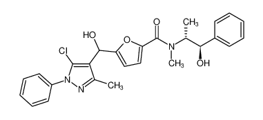 5-((5-chloro-3-methyl-1-phenyl-1H-pyrazol-4-yl)(hydroxy)methyl)-N-((1R,2R)-1-hydroxy-1-phenylpropan-2-yl)-N-methylfuran-2-carboxamide CAS:678171-98-7 manufacturer & supplier